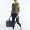 Colete fino acolchoado em nylon Colete fino acolchoado em nylon