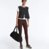 Colete fino acolchoado em nylon Colete fino acolchoado em nylon