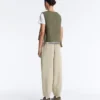 Colete fino acolchoado em nylon Colete fino acolchoado em nylon