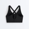 Compressive Cross-Back Sports Bra with Firm Support