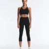 Compressive Cross-Back Sports Bra with Firm Support