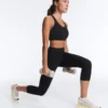 Compressive Cross-Back Sports Bra with Firm Support