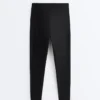 Compressive Leggings de cintura alta até ao tornozelo com bolso Compressive Leggings de cintura alta até ao tornozelo com bolso