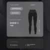 Compressive Leggings de cintura alta até ao tornozelo com bolso Compressive Leggings de cintura alta até ao tornozelo com bolso