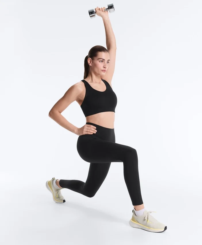 Compressive Leggings de cintura alta até ao tornozelo com bolso Compressive Leggings de cintura alta até ao tornozelo com bolso