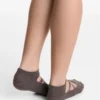 Conjunto de 2 pares de meias de mistura de algodão para ioga e pilates com tiras cruzadas Conjunto de 2 pares de meias de mistura de algodão para ioga e pilates com tiras cruzadas