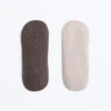 Conjunto de 2 pares de meias de mistura de algodão para ioga e pilates com tiras cruzadas Conjunto de 2 pares de meias de mistura de algodão para ioga e pilates com tiras cruzadas