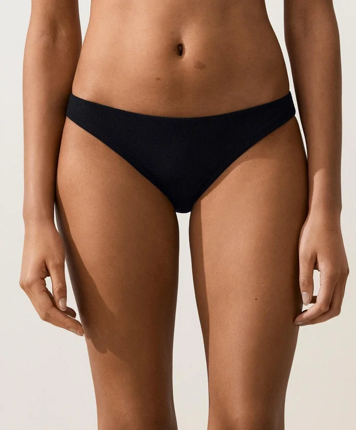 Cueca clássica de biquíni em piqué Cueca clássica de biquíni em piqué