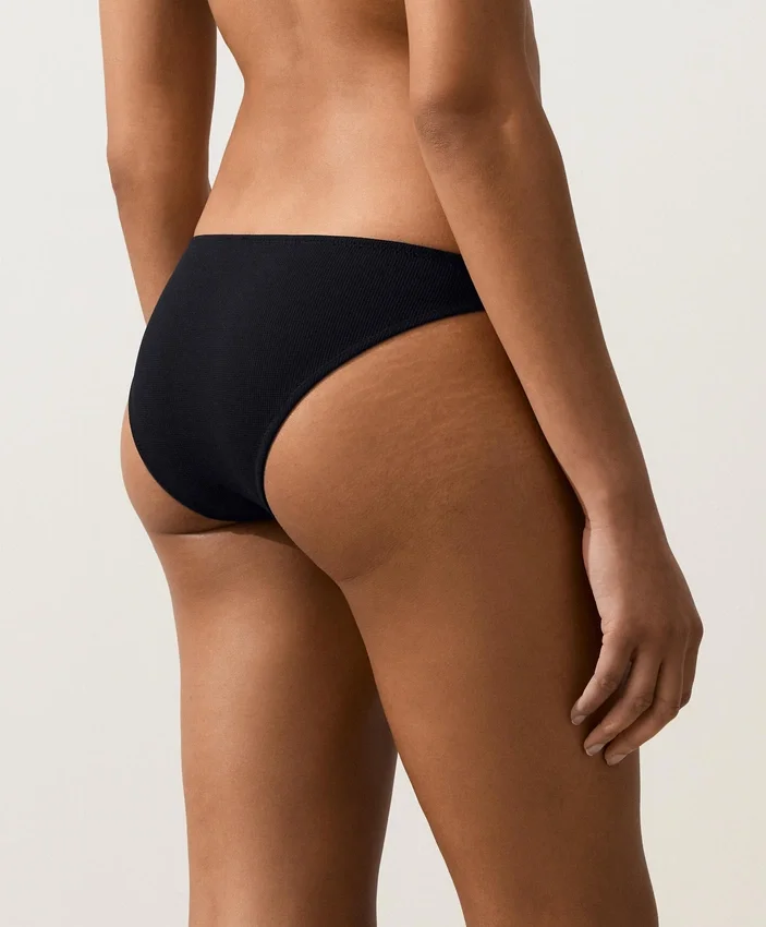 Cueca clássica de biquíni em piqué Cueca clássica de biquíni em piqué