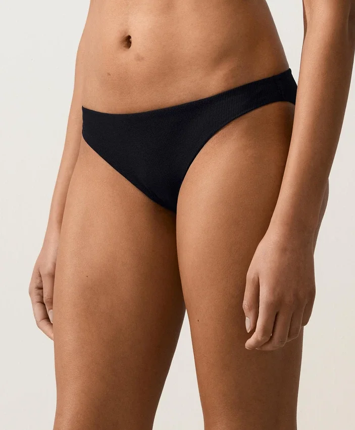 Cueca clássica de biquíni em piqué Cueca clássica de biquíni em piqué