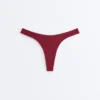Cueca de biquíni brasileiro com corte em U em jacquard de mini xadrez Cueca de biquíni brasileiro com corte em U em jacquard de mini xadrez