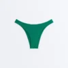 Cueca de biquíni com corte em U e cobertura média em piqué Cueca de biquíni com corte em U e cobertura média em piqué