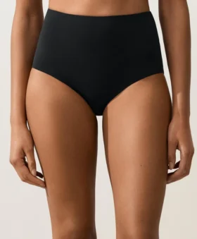 Cueca de biquíni de cintura alta modeladora