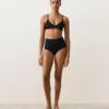 Cueca de biquíni de cintura alta modeladora Cueca de biquíni de cintura alta modeladora