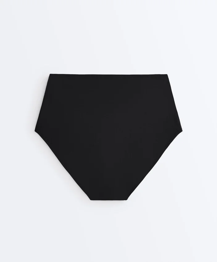 Cueca de biquíni de cintura alta modeladora Cueca de biquíni de cintura alta modeladora