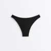 Cueca de biquíni de cobertura média com corte em U e debrum Cueca de biquíni de cobertura média com corte em U e debrum