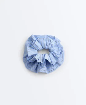 Elásticos de cabelo grandes com riscas mistas 100% algodão