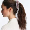 Elásticos de cabelo Maxi às riscas 100% algodão Elásticos de cabelo Maxi às riscas 100% algodão