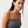 Fato de banho bandeau em tecido smock xadrez Fato de banho bandeau em tecido smock xadrez