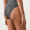 Fato de banho bandeau em tecido smock xadrez Fato de banho bandeau em tecido smock xadrez