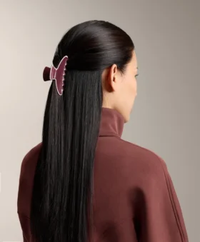 Grampo de acessórios de cabelo grande com debrum