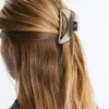 Grampo de acessórios de cabelo grande com debrum