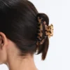 Grampo de acessórios de cabelo grande em tartaruga