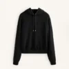 Hoodie com capuz de corte largo em modal escovado Hoodie com capuz de corte largo em modal escovado