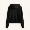 Hoodie com capuz de corte largo em modal escovado Hoodie com capuz de corte largo em modal escovado