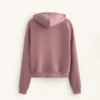 Hoodie com capuz de corte largo em modal escovado Hoodie com capuz de corte largo em modal escovado