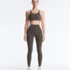 Sutiã desportivo compressivo de apoio firme com detalhes refletores Sutiã desportivo compressivo de apoio firme com detalhes refletores
