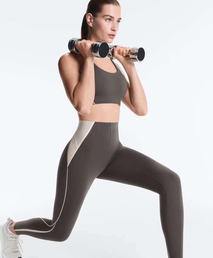Leggings até ao tornozelo com cintura alta, Compressive, refletoras e Core Control Leggings até ao tornozelo com cintura alta, Compressive, refletoras e Core Control