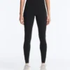 Leggings básicas de cintura alta e comprimento até ao tornozelo Compressive Leggings básicas de cintura alta e comprimento até ao tornozelo Compressive