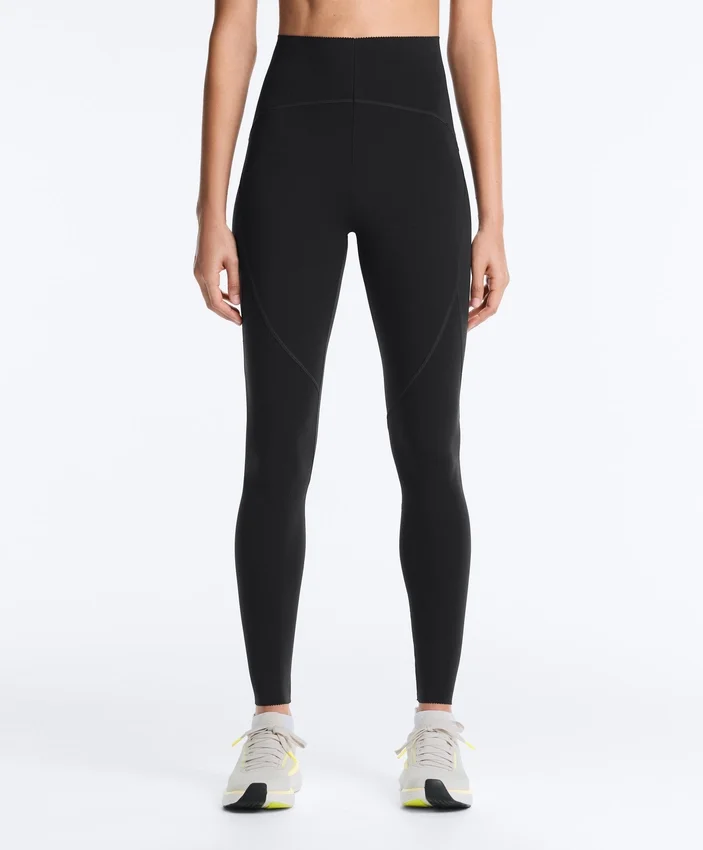 Leggings básicas de cintura alta e comprimento até ao tornozelo Compressive Leggings básicas de cintura alta e comprimento até ao tornozelo Compressive