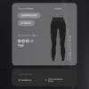 Leggings básicas de cintura alta e comprimento até ao tornozelo Compressive Leggings básicas de cintura alta e comprimento até ao tornozelo Compressive