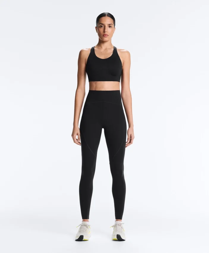 Leggings básicas de cintura alta e comprimento até ao tornozelo Compressive Leggings básicas de cintura alta e comprimento até ao tornozelo Compressive