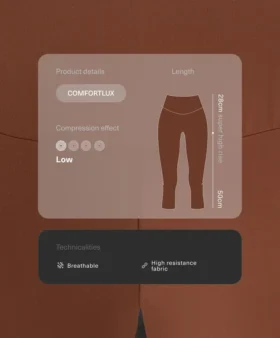 Leggings Capri Comfortlux de cintura superalta com 50 cm Leggings Capri Comfortlux de cintura superalta com 50 cm