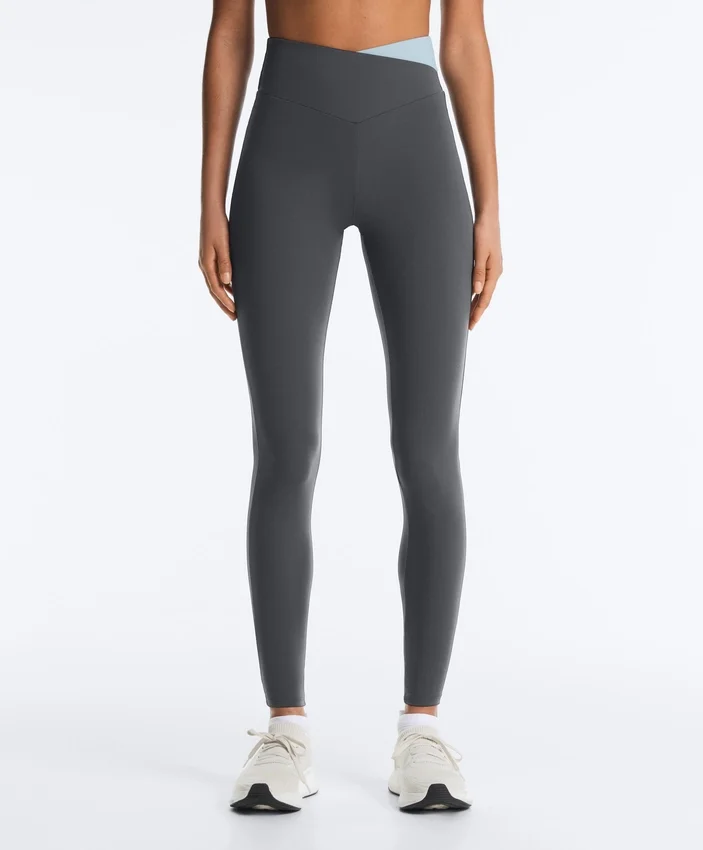 Leggings Comfortlux com cintura em V e contraste, comprimento até ao tornozelo Leggings Comfortlux com cintura em V e contraste, comprimento até ao tornozelo