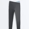 Leggings Comfortlux com cintura em V e contraste, comprimento até ao tornozelo Leggings Comfortlux com cintura em V e contraste, comprimento até ao tornozelo
