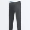 Leggings Comfortlux com cintura em V e contraste, comprimento até ao tornozelo Leggings Comfortlux com cintura em V e contraste, comprimento até ao tornozelo
