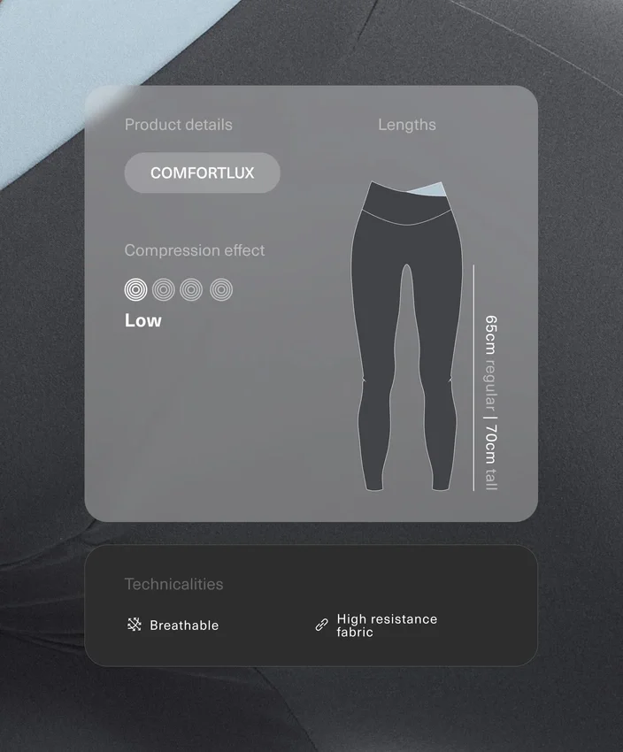 Leggings Comfortlux com cintura em V e contraste, comprimento até ao tornozelo Leggings Comfortlux com cintura em V e contraste, comprimento até ao tornozelo