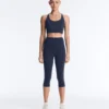 Leggings Comfortlux de cintura alta, 40 cm, até ao joelho Leggings Comfortlux de cintura alta, 40 cm, até ao joelho