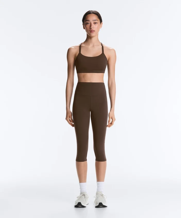 Leggings Comfortlux de cintura alta, 40 cm, até ao joelho Leggings Comfortlux de cintura alta, 40 cm, até ao joelho