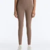 Leggings Comfortlux de cintura alta com bainha em ponto de moscado, comprimento até ao tornozelo Leggings Comfortlux de cintura alta com bainha em ponto de moscado, comprimento até ao tornozelo