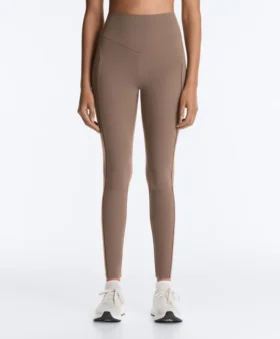 Leggings Comfortlux de cintura alta com bainha em ponto de moscado, comprimento até ao tornozelo Leggings Comfortlux de cintura alta com bainha em ponto de moscado, comprimento até ao tornozelo