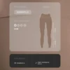 Leggings Comfortlux de cintura alta com bainha em ponto de moscado, comprimento até ao tornozelo Leggings Comfortlux de cintura alta com bainha em ponto de moscado, comprimento até ao tornozelo