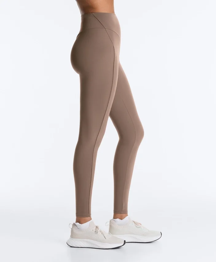 Leggings Comfortlux de cintura alta com bainha em ponto de moscado, comprimento até ao tornozelo Leggings Comfortlux de cintura alta com bainha em ponto de moscado, comprimento até ao tornozelo