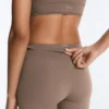 Leggings Comfortlux de cintura alta com bainha em ponto de moscado, comprimento até ao tornozelo Leggings Comfortlux de cintura alta com bainha em ponto de moscado, comprimento até ao tornozelo