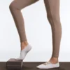 Leggings Comfortlux de cintura alta com bainha em ponto de moscado, comprimento até ao tornozelo Leggings Comfortlux de cintura alta com bainha em ponto de moscado, comprimento até ao tornozelo