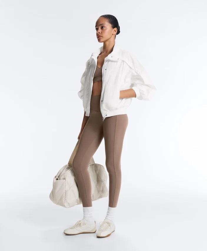 Leggings Comfortlux de cintura alta com bainha em ponto de moscado, comprimento até ao tornozelo Leggings Comfortlux de cintura alta com bainha em ponto de moscado, comprimento até ao tornozelo